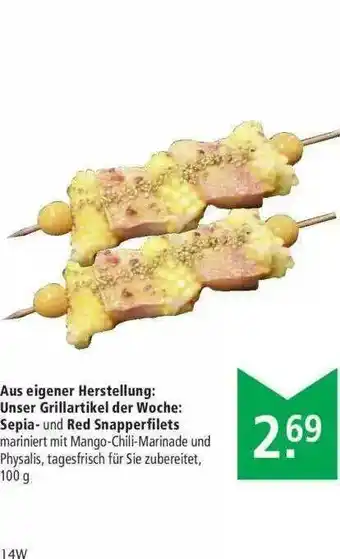 Marktkauf Unser Grillartikel Der Woche: Sepia- Und Red Snapperfilets Angebot