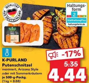 Kaufland K-PURLAND Putenschnitzel 500-g-Packg. Angebot