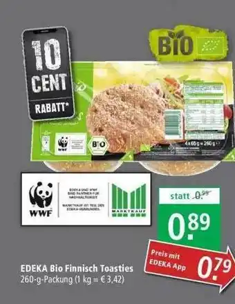 Marktkauf Edeka Bio Finnisch Toasties Angebot