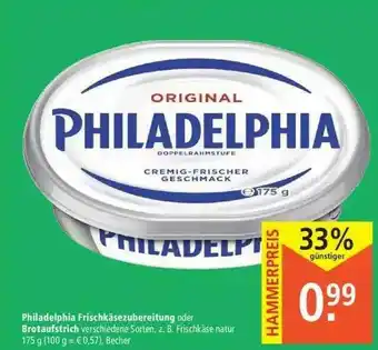 Marktkauf Philadelphia Frischkäsezubereitung Oder Brotaufstrich Angebot