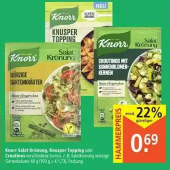 Marktkauf Knorr Salat Krönung Knusper Topping Oder Croutinos Angebot