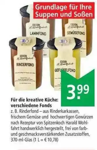 Marktkauf Für Die Kreative Küche : Verschiedene Fonds Angebot