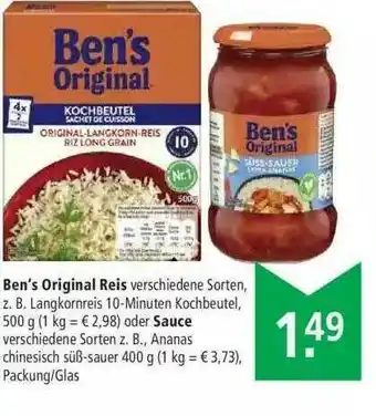 Marktkauf Ben's Original Reis Oder Sauce Angebot