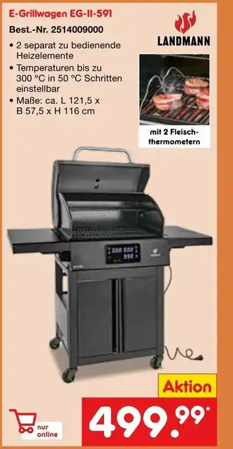 Netto Marken-Discount LANDMANN E-Grillwagen EG-11-591 Angebot