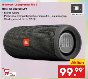 Netto Marken-Discount HARMAN Bluetooth-Lautsprecher Flip 5 Angebot