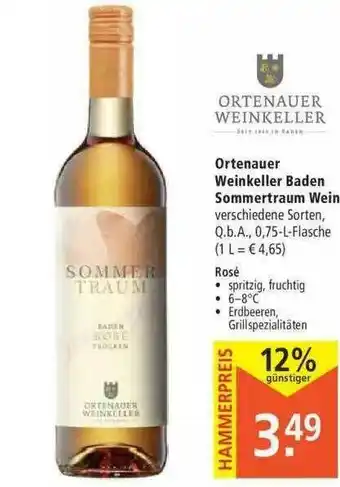 Marktkauf Ortenauer Weinkeller Baden Sommertraum Wein Angebot