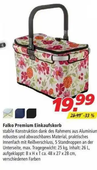 Marktkauf Falko Premium Einkaufskorb Angebot