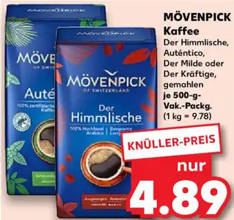 Kaufland MÖVENPICK Kaffee 500 g Vak. Packg. Angebot