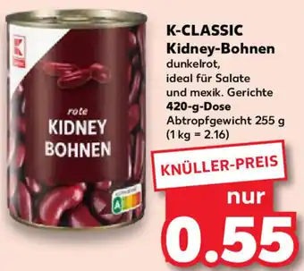 Kaufland K-CLASSIC Kidney-Bohnen 420 g Dose Angebot