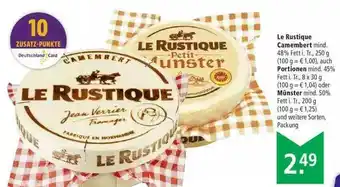 Marktkauf Le Rustique Camembert Auch Portionen Oder Münster Angebot