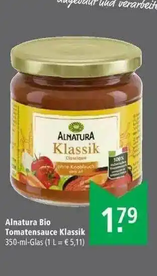 Marktkauf Alnatura Bio Tomatensauce Klassik Angebot