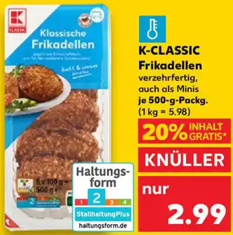 Kaufland K-CLASSIC Frikadellen 500-g-Packg. Angebot