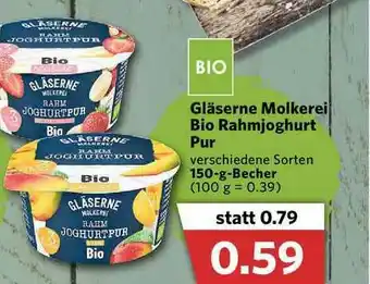 Combi Gläserne Molkerei Bio Rahmjoghurt Pur Angebot