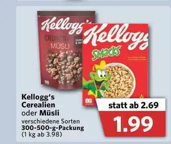 Combi Kellogg's Cerealien Oder Musli Angebot