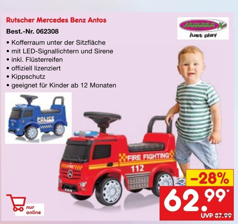 Netto Marken-Discount just play Rutscher Mercedes Benz Antos Angebot
