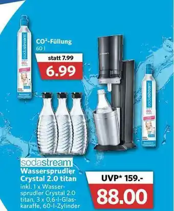 Combi Sodastream Wassersprudler Crystal 2.0 Titan Angebot