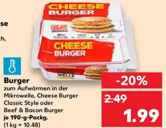 Kaufland Burger 190 g Packg. Angebot