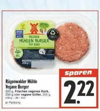 Edeka Rügenwalder Mühle Vegane Burger Angebot