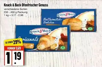 Edeka Knack & Back Ofenfrischer Genuss Angebot