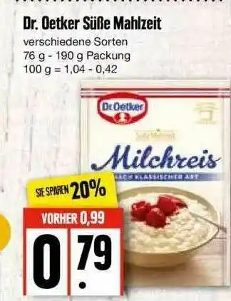 Edeka Dr Oetker Süße Mahlzeit Angebot