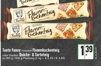 Edeka Tante Fanny Flammkuchenteig Oder Quiche- & Tarteteig Angebot