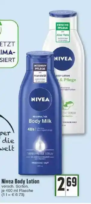 Edeka Nivea Body Lotion Angebot