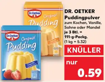 Kaufland DR. OETKER Puddingpulver 111-g-Packg. Angebot