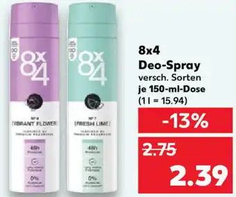 Kaufland 8x4 Deo-Spray 150-ml-Dose Angebot