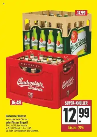 Edeka Budweiser Budvar Oder Pilsner Urquell Angebot