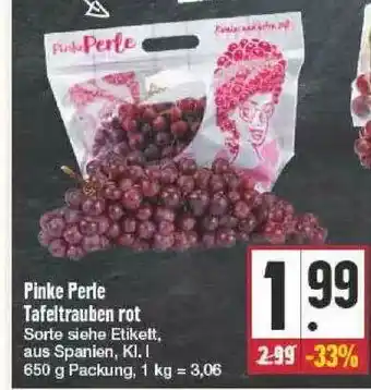 Edeka Pinke Perle Tafeltrauben Rot Angebot