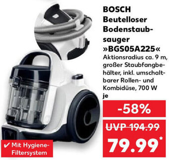 Kaufland BOSCH Beutelloser Bodenstaubsauger »BGS05A225<< Angebot