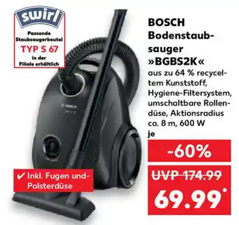 Kaufland BOSCH Bodenstaubsauger >>BGBS2K<< Angebot