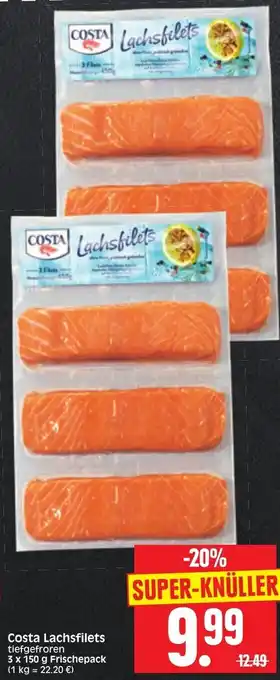 Edeka Herkules Costa Lachsfilets 3x150g Angebot