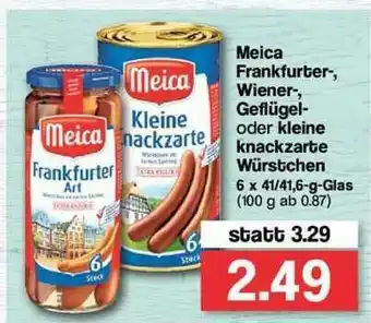 Famila Nord Ost Meica Frankfurter, Wiener Geflügel Oder Kleine Knackzarte Würstchen Angebot