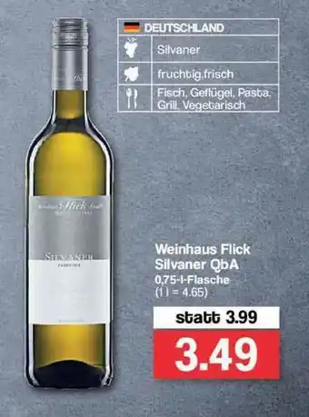 Famila Nord Ost Weinhaus Flick Silvaner QbA Angebot