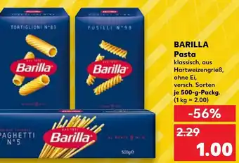 Kaufland BARILLA Pasta klassisch, aus Hartweizengrieß, ohne Ei, versch. Sorten je 500-g-Packg. Angebot
