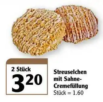 Globus Streuselchen Mit Sahne-cremefüllung Angebot