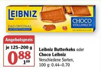 Globus Leibniz Butterkeks Oder Choco Leibniz Angebot