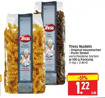Edeka Herkules Tress Nudeln Original Hausmacher oder Purer Dinkel 500g Angebot