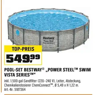 OBI BESTWAY® POOL-SET ,,POWER STEEL™M SWIM VISTA SERIES™" Angebot