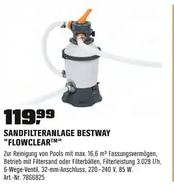 OBI BESTWAY SANDFILTERANLAGE "FLOWCLEAR™" Angebot