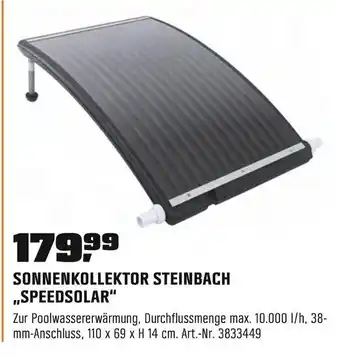 OBI STEINBACH SONNENKOLLEKTOR ,,SPEEDSOLAR" Angebot