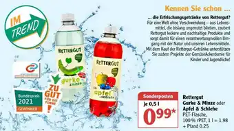 Globus Rettergut Gurke & Minze Oder Apfel & Schlehe Angebot