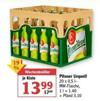 Globus Pilsner Urquell Angebot