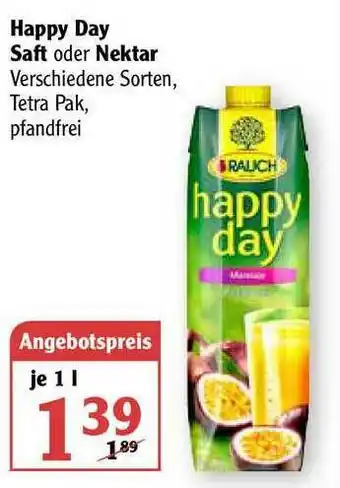 Globus Happy Day Saft Oder Nektar Angebot