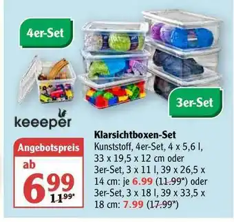 Globus Klarsichtboxen-set Keeper Angebot