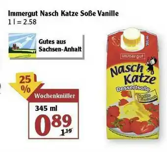 Globus Immergut Nasch Katze Soße Vanille Angebot
