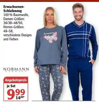 Globus Erwachsenen-schlafanzug Normann Angebot