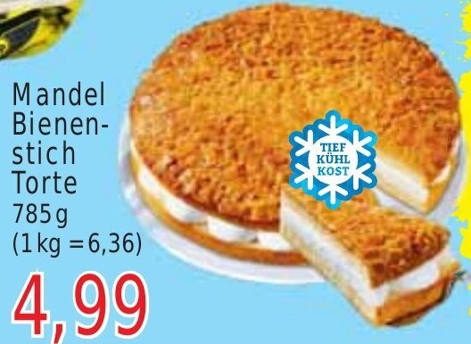Wiglo Wunderland Mandel Bienenstich Torte 785 g Angebot