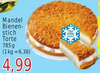 Wiglo Wunderland Mandel Bienenstich Torte 785 g Angebot